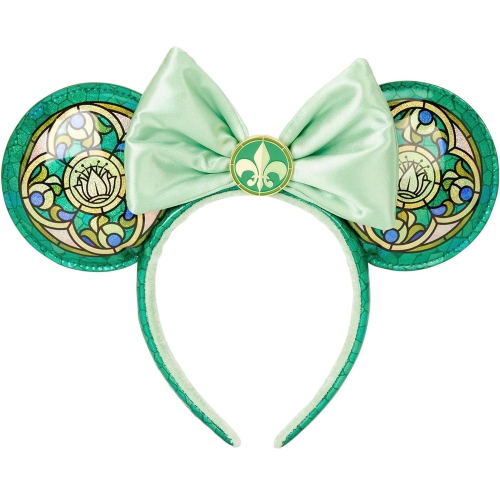 Loungefly Disney Princess Stained Glass Tiana Ears Green Headband Kids One Size